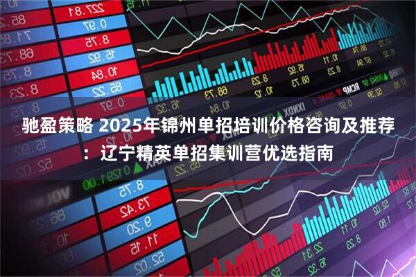 驰盈策略 2025年锦州单招培训价格咨询及推荐：辽宁精英单招集训营优选指南